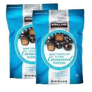 Kirkland Dark Chocolate Salted Caramel Poppers 2 Pack (907.1g per pack)