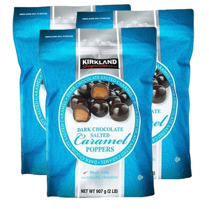 Kirkland Dark Chocolate Salted Caramel Poppers 3 Pack (907.1g per pack)