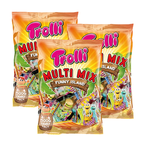 Trolli Multi Mix Gummi Candy 3 Pack (500g per Pack)