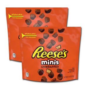 Hershey's Reese's Chocolate Peanut Butter Candy Mini 2 Pack (215g per pack)