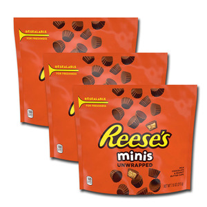 Hershey's Reese's Chocolate Peanut Butter Candy Mini 3 Pack (215g per pack)