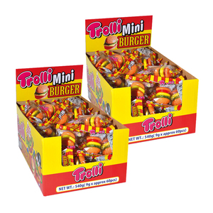 Trolli Mini Burger Gummi Candy 2 Pack (540g per Pack)