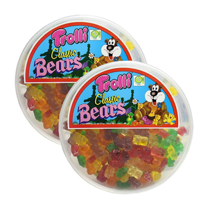 Trolli Classic Bears Gummi Candy 2 Pack (500g per Pack)