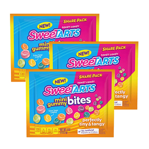 SweeTARTS Mini Gummy Bites 3 Pack (113.3g per Pack)