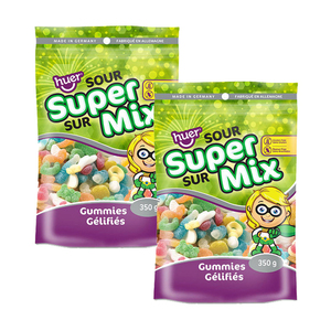 Huer Super Mix Sour Gummies 2 Pack (350g per Pack)