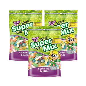 Huer Super Mix Sour Gummies 3 Pack (350g per Pack)
