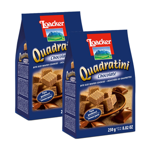 Loacker Quadratini Chocolate Wafer 2 Pack (250g per Pack)
