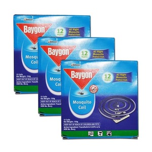 Baygon Original Scent Mosquito Coil 3 Pack (12's per Box)