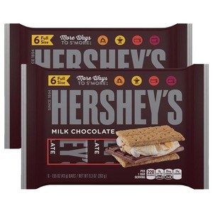 Hershey's Milk Chocolate Bars 2 Pack (263g per pack)