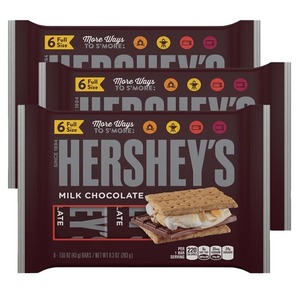 Hershey's Milk Chocolate Bars 3 Pack (263g per pack)