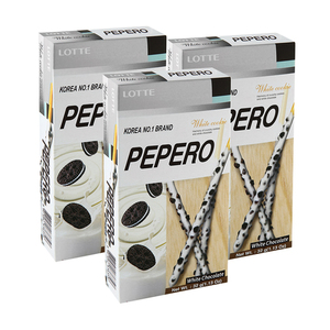 Lotte Pepero White Cookie 3 Pack (6x32g per Pack)