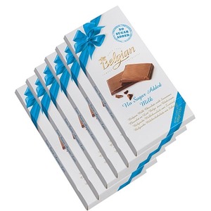 The Belgian Belgian Milk Chocolate Chocolate Bar 6 Pack (100g per pack)