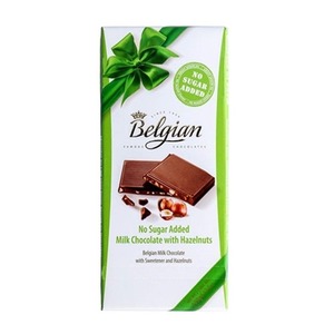 The Belgian Belgian Milk Chocolate with Hazel Bar 100g