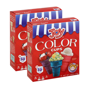 Joy Color Cups 2 Pack (18's per Pack)