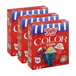 Joy Color Cups 3 Pack (18's per Pack)