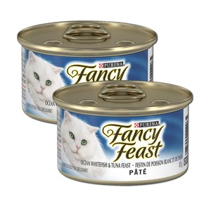 Purina Fancy Feast Ocean Whitefish & Tuna Feast 2 Pack (85g per can)
