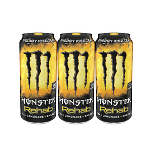 Monster Rehab Tea Lemonade Energy 3 Pack (458.3ml per pack)