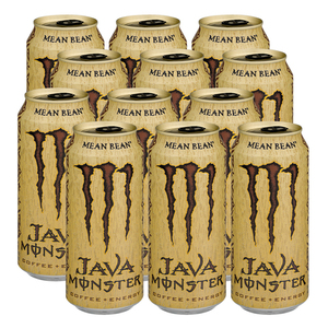 Monster Java Coffee + Energy Mean Bean 12 Pack (443.6ml per pack)