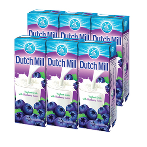 Dutch Mill Blueberry Yogurt 6 Pack (180ml per pack)