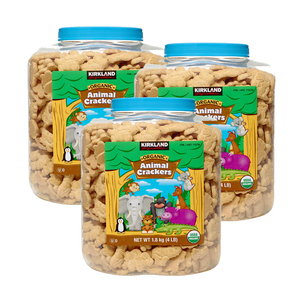 Kirkland Signature Organic Animal Crackers 3 Pack (1.8kg per Jar)