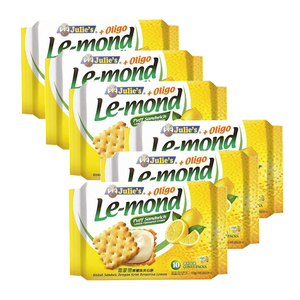 Julie's Le-mond Puff Lemon Flavoured Sandwich 6 Pack (170g per Pack)