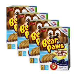 Dare Bear Paws Morning Snack Cereal & Blueberry Yogurt 4 Pack (6ct/189g per Box)