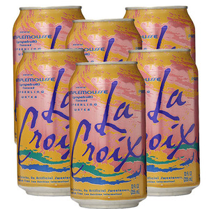 Lacroix Sparkling Water Grapefruit 6 Pack (355ml per Can)