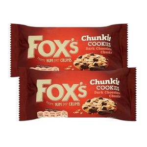 Fox's Dark Chocolate Chunkie Cookies 2 Pack (180g per Pack)