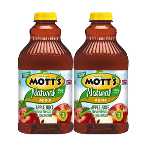 Mott's 100% Natural Apple Juice 2 Pack (1.89L per pack)