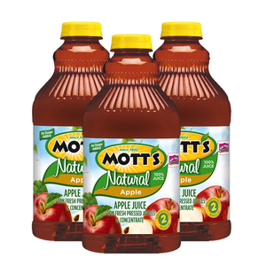 Mott's 100% Natural Apple Juice 3 Pack (1.89L per pack)