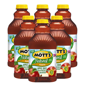 Mott's 100% Natural Apple Juice 6 Pack (1.89L per pack)