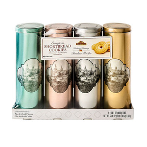 Member's Mark European Shortbread Cookies Tins by Stockmeyer 4x400g