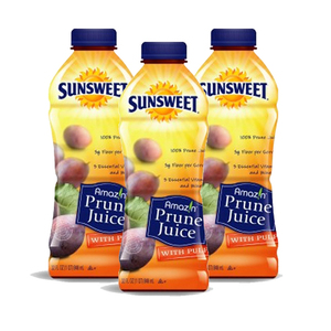 Sunsweet Amazin Prune Juice with Pulp 3 Pack (946.3ml per pack)