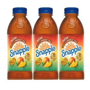 Snapple All Natural Mango Madness Tea 3 Pack (591.4ml per pack)