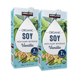 Kirkland Signature Organic Vanilla Soy Milk 2 Pack (946ml per Box)