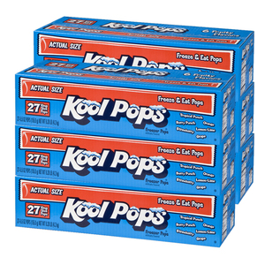 Kool Pops Assorted Freezer Bars 6 Pack (27's per pack)