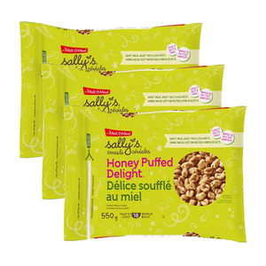 Sally's Honey Puffed Delight Cereal 3 Pack (550g per Pack)