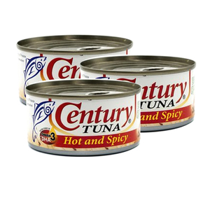 Century Tuna Flakes in Vegetable Oil Hot & Spicy 3 Pack (180g per pack)
