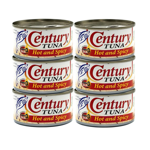 Century Tuna Flakes in Vegetable Oil Hot & Spicy 6 Pack (180g per pack)