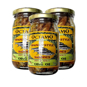 Octavio Spanish Sardines Corn In Oil 3 Pack (226.7g per pack)