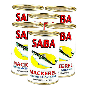 Saba Mackerel In Natural Oil 6 Pack (425g per pack)