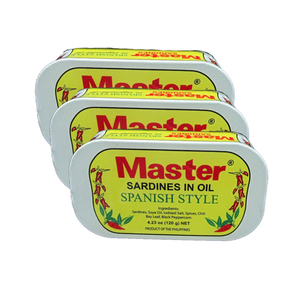 Master Sardines In Oil Spanish Style 3 Pack (120g per pack)