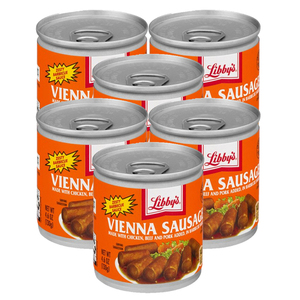 Libby's Vienna Sausage with Barbecue Sauce 6 Pack (130g per pack)