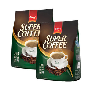 Super Coffee Rich 3in1 Low Fat Coffee 2 Pack (30x20g per Pack)