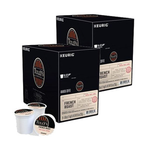 Tully's French Roast Extra Bold Coffee K-Cup Pod 2 Pack (12x11.4g per Box)