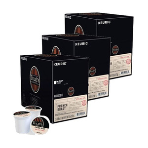 Tully's French Roast Extra Bold Coffee K-Cup Pod 3 Pack (12x11.4g per Box)
