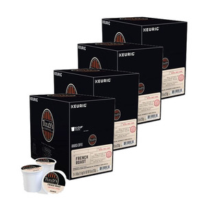 Tully's French Roast Extra Bold Coffee K-Cup Pod 4 Pack (12x11.4g per Box)
