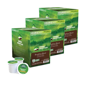 Green Mountain Coffee Roasters Breakfast Blend Coffee K-Cup Pod 3 Pack (12x9.4g per Box)