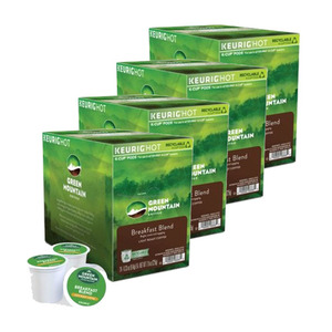 Green Mountain Coffee Roasters Breakfast Blend Coffee K-Cup Pod 4 Pack (12x9.4g per Box)