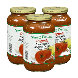Simply Natural Organic Tomato & Basil Pasta Sauce 3 Pack (680ml per pack)